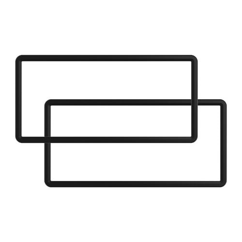 シリコーンナンバーフレーム カラー:ブラック 2枚