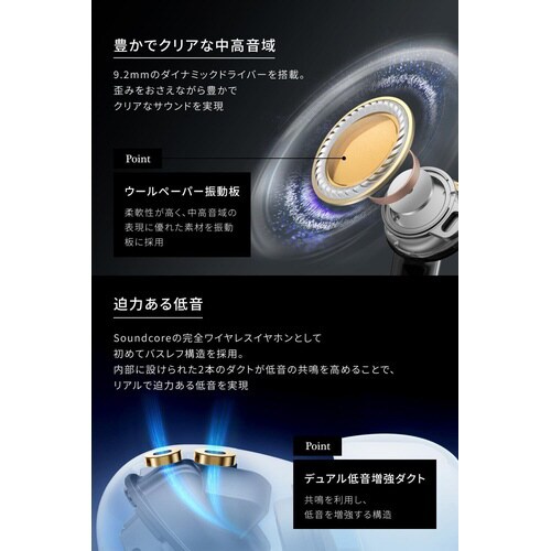 Soundcore Liberty 5 パールホワ