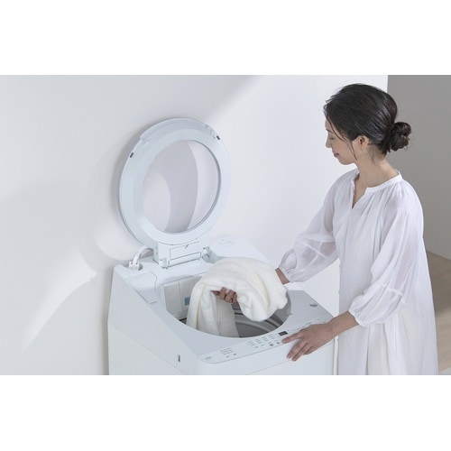 全自動洗濯機 8kg OSH 2連タンク ホワイト
