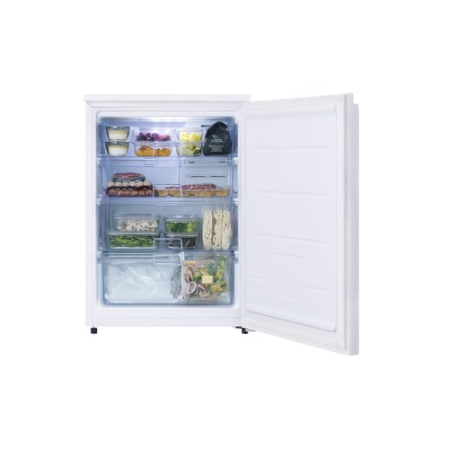 奥行スリム冷凍庫 66L ホワイト