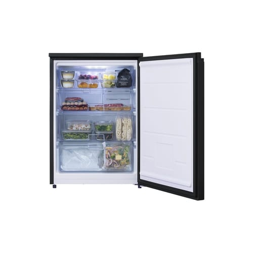 奥行スリム冷凍庫 66L ブラック