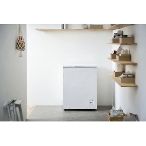 上開き式冷凍庫 142L ホワイト