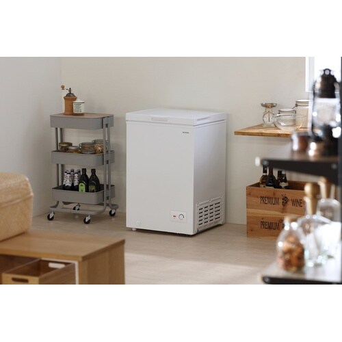 上開き式冷凍庫 100L ホワイト