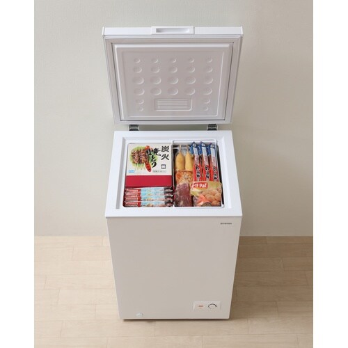 上開き式冷凍庫 100L ホワイト