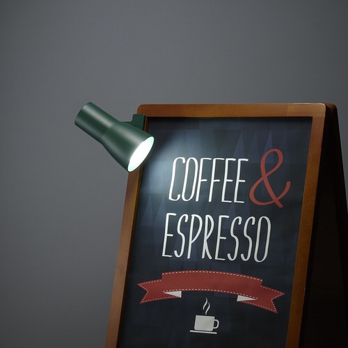 40形LED電球付属クリップライト グリーン