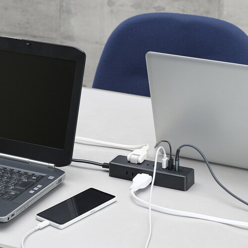 USBタップ6個口PD20W1.5m黒