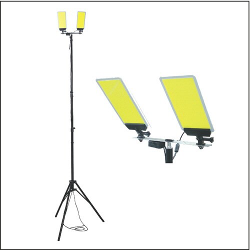 2灯式スタンドパネルライト 調光赤外線リモコン付