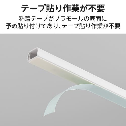 フラットモール 長さ1m 幅16mm TP 白