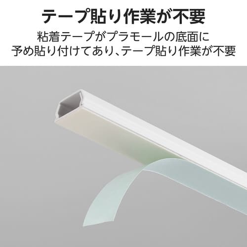 フラットモール 長さ1m 幅26mm TP 白