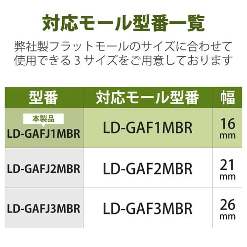 LD−GAF1MBR用接続ユニット ストレート 茶