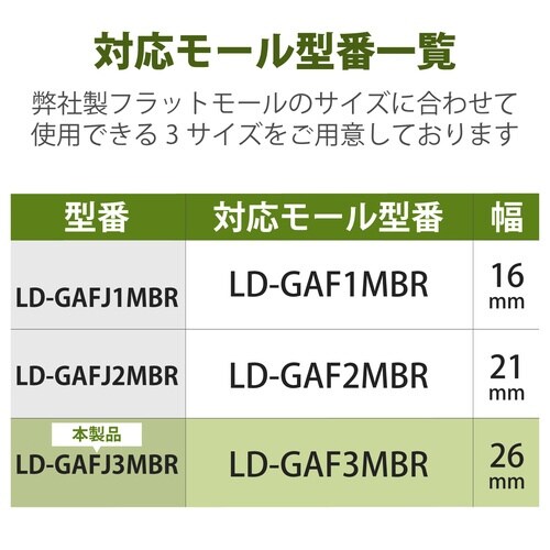LD−GAF3MBR用接続ユニット ストレート 茶