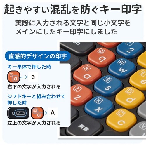 タイピング練習キーボード 交換用 かな無 ブラック