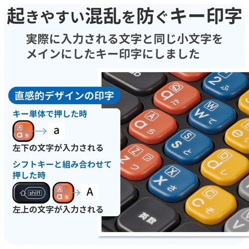タイピング練習キーボード 交換用 かな有 ブラック