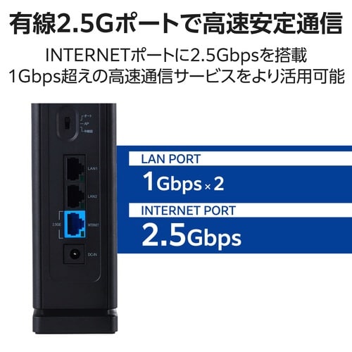 無線LANルーター親機 Wi−Fi7 ブラック