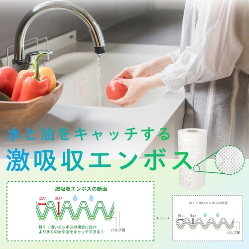ネピア 激吸収キッチンタオル 2ロール