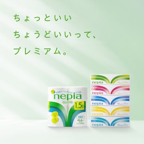 ネピアコンパクト ダブル45m 12個×6