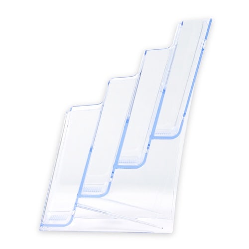 カタログホルダー A4三ッ折 4段