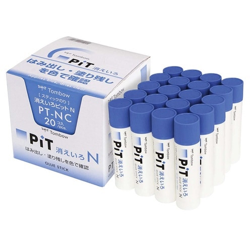 スティックのり消えいろピットN 約22g 20本