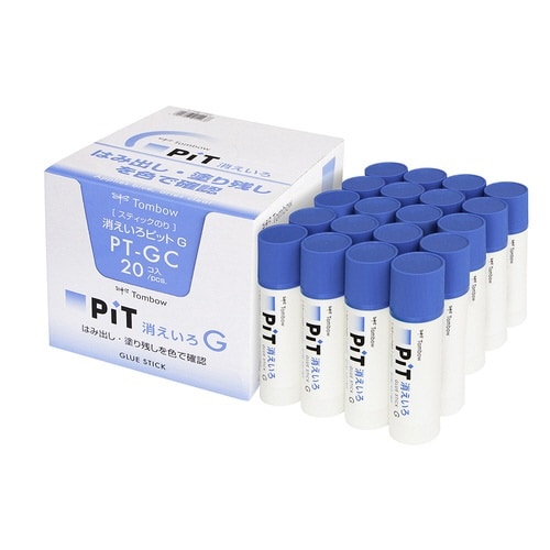 スティックのり消えいろピットG 約40g 20本