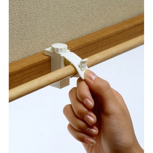 ネジ止めポールホルダー のれん棒受け 2個