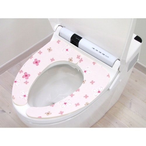 便座シート 貼っぴぃ ピンク