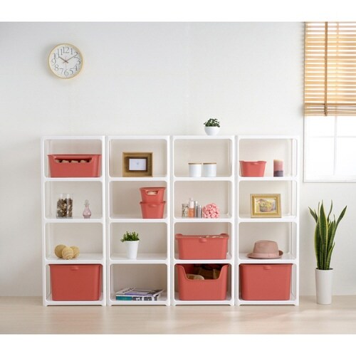 収納ボックス カタス S カラーボックス ピンク