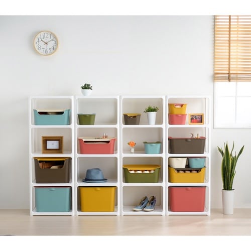 収納ボックス カタス M カラーボックス グリーン