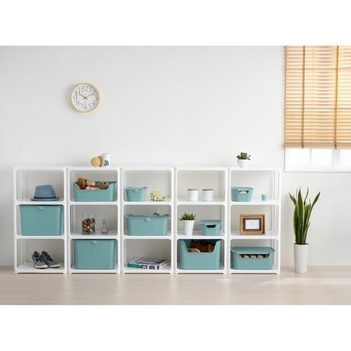 収納ボックス カタス M カラーボックス ブルー