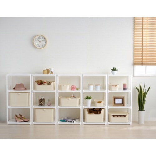 収納ボックス カタス L カラーボックス ホワイト