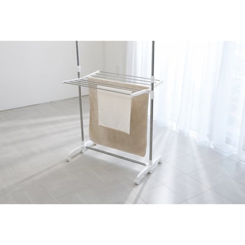 物干しスタンド 洗濯物干し 伸縮式物干しH型