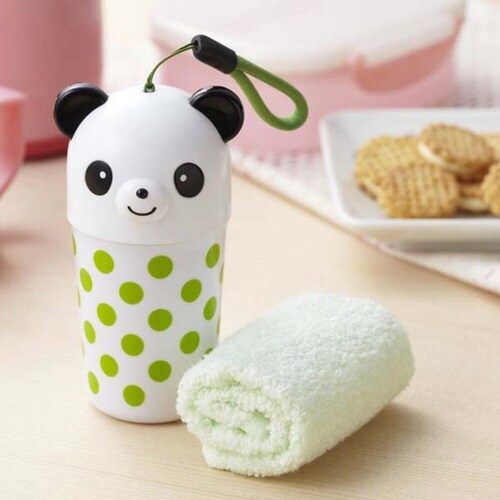 おしぼりセット 水玉パンダ