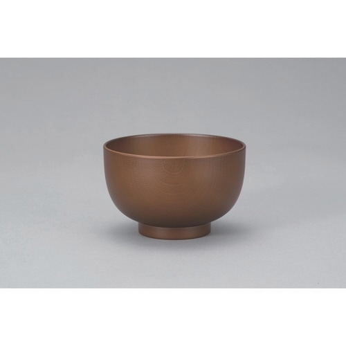 汁椀 木目 山中塗 樹脂製 木製風 ブラウン