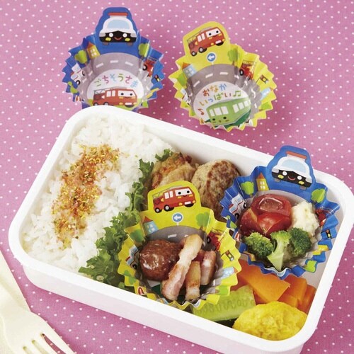 抱きつきおかずカップ はたらくのりもの 16枚入