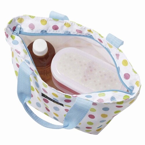 ランチバッグ 保冷バッグ カラフルドット トート型