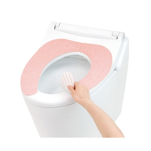 便座カバー 吸着べんざシート ぴたQ ピンク