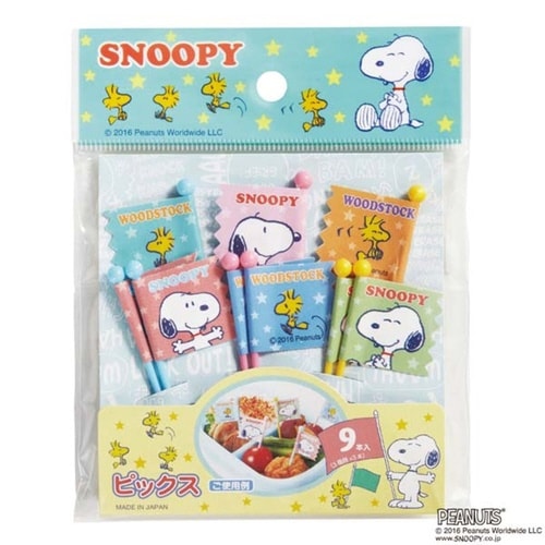 ピック スヌーピー 9本入り キャラクター