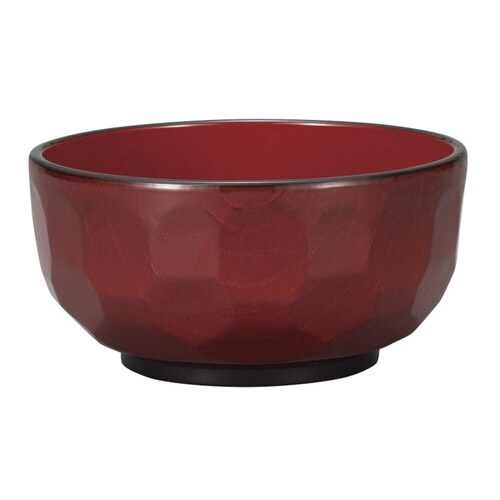 どんぶり 亀甲 溜 黒塗分 クリーンコート加工