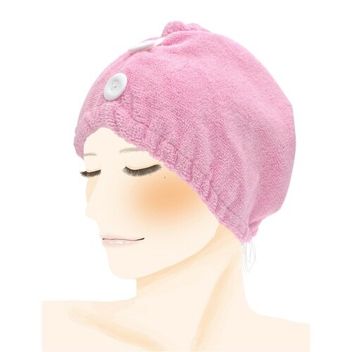 ヘアキャップ すからっと吸水 吸水 速乾 ピンク