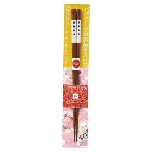 箸 23cm ジャパニーズスタイル 市松 水玉
