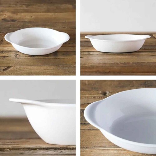グラタン皿 23cm オーバル 軽量強化磁器×2