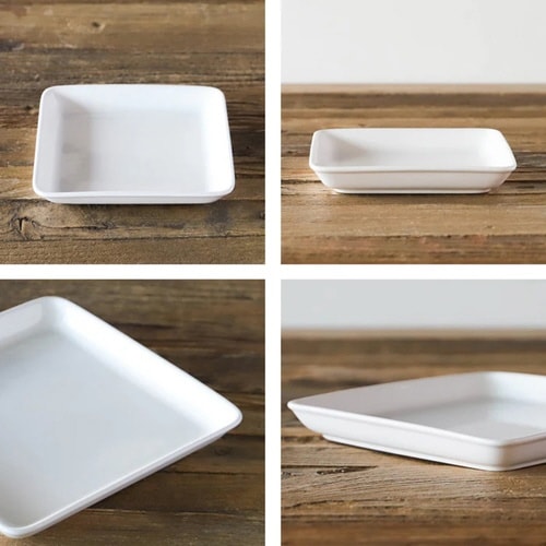 プレート スクエア 14cm 洋食器 軽量強化磁器