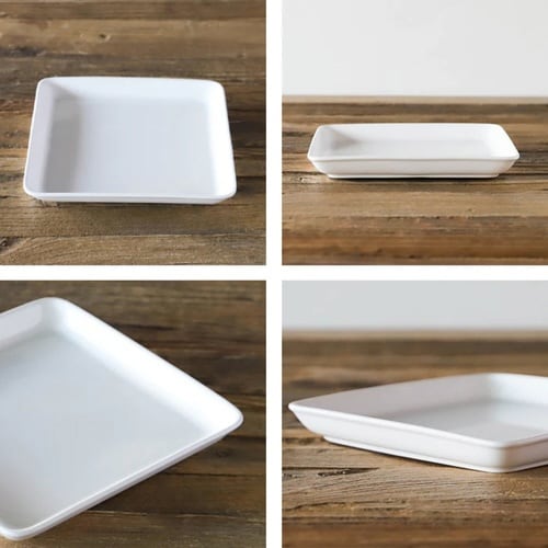 プレート スクエア 18cm 洋食器 軽量強化磁器