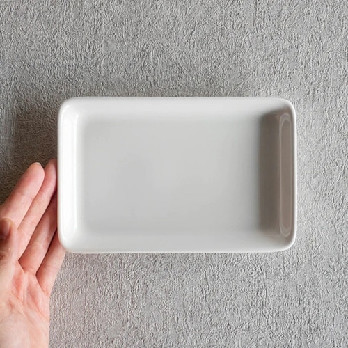 プレート レクタン 18cm 洋食器 軽量強化磁器