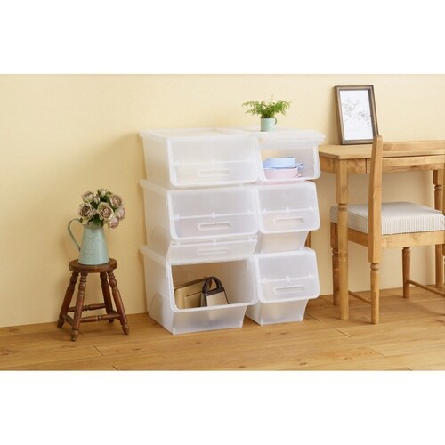 収納ボックス 前開き ナチュラ フロック 30×2