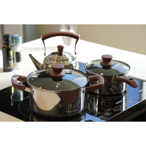 片手鍋 14cm IH対応 ウッディパル×2