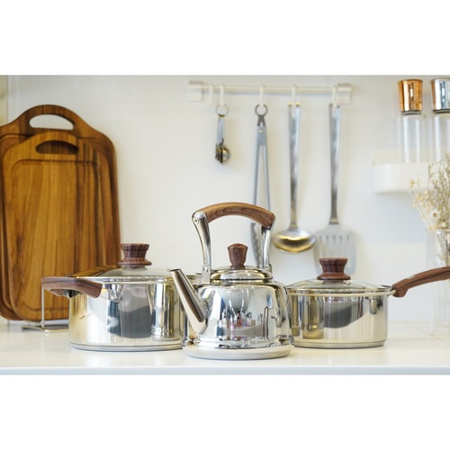 片手鍋 14cm IH対応 ウッディパル×2