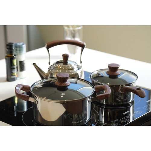 片手鍋 16cm IH対応 ウッディパル