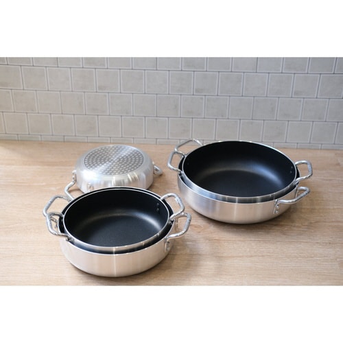 両手鍋 16cm IH対応×2