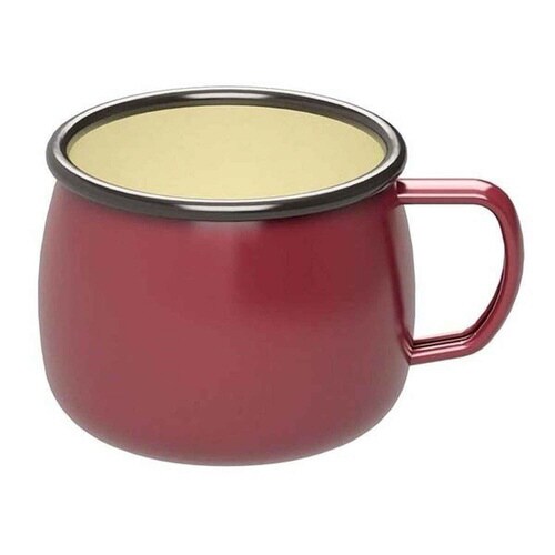 アウトドア食器 ホーロー マグカップ レッド