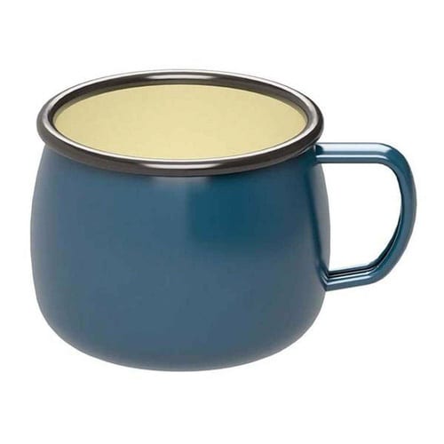 アウトドア食器 ホーロー マグカップ ダークブルー